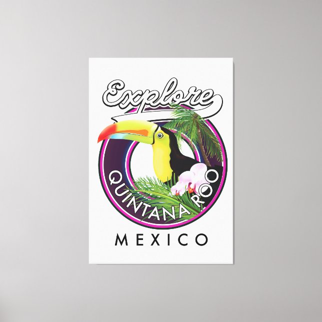 Quintana Roo holbox strandmexico. Canvastryck (Framsida)