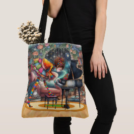 Quintent Quirky Piano Tote - SE BAK! Tygkasse