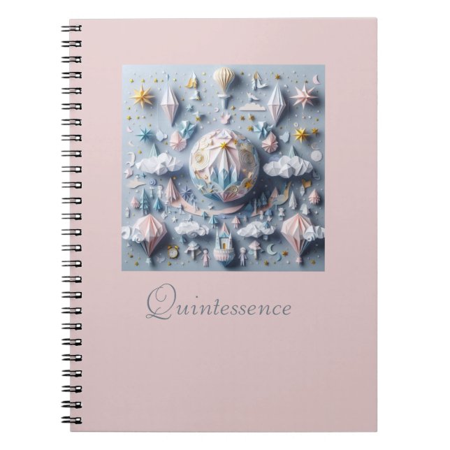 Quintessence Oragami World Notebook Anteckningsbok (Framsidan)