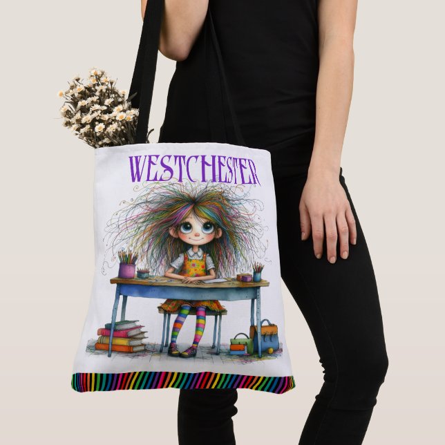 Quintessentially Quirky Tote - Se baksidan Tygkasse (Närbild)