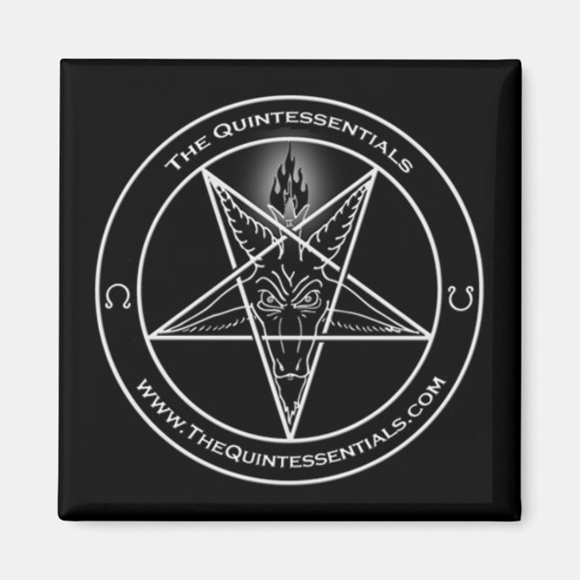 Quintessentials "Baphomet" Logotyp Magnet (Framsidan)
