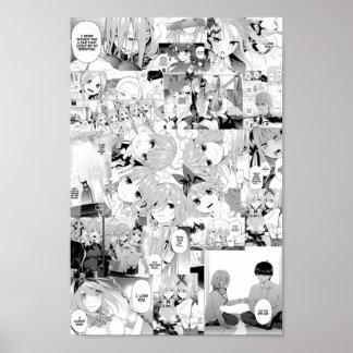 Quintessentiella Quintuplets Manga Collage Poster