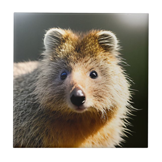 Quintin Ginger Quokka, Ceramic Tile Kakelplatta (Framsidan)