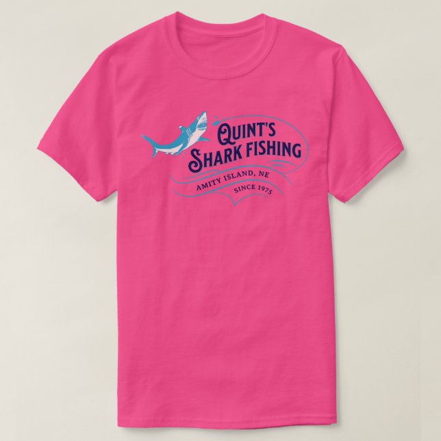 Quints Fishing Amity Island T Shirt (Design framsida)