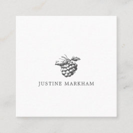 Quintsential Berry Affärskort Fyrkantigt Visitkort