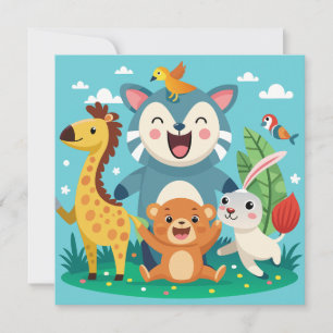 Quirky Animal Tack Kort