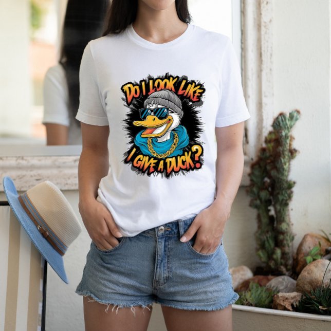 Quirky Anka: Ser jag ut som jag Ge A Anka? T Shirt (Skapare uppladdad)