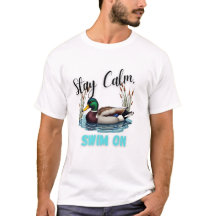 Quirky Anka Swimming Graphic Tee - Roligt och lek