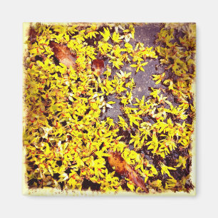 Quirky Art Flowers på markfilter Magnet