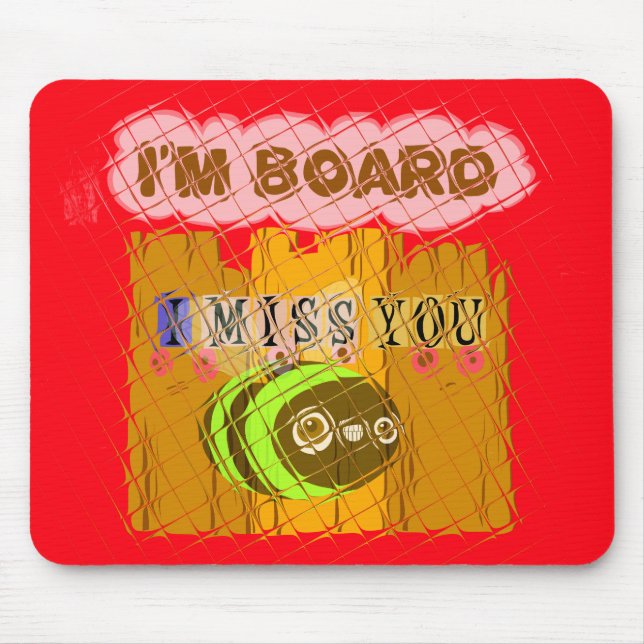 Quirky Bee Art-utskrift Musmatta (Framsidan)