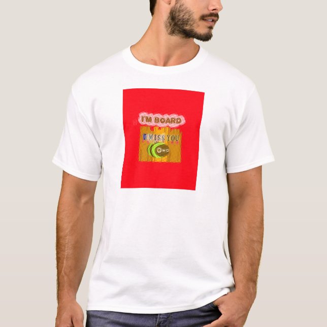 Quirky Bee Art-utskrift T-shirt (Framsida)