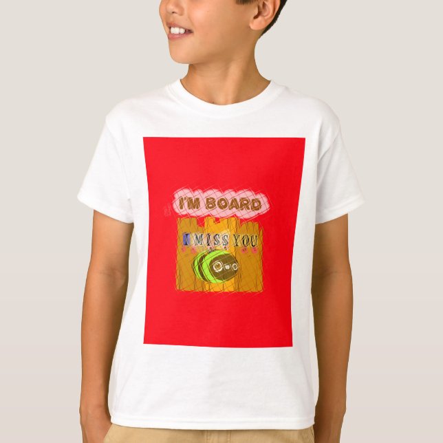 Quirky Bee Art-utskrift T-shirt (Framsida)