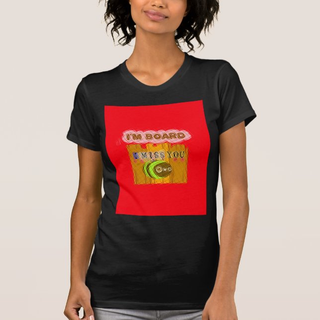 Quirky Bee Art-utskrift Tee Shirt (Framsida)