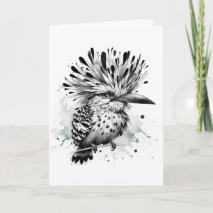 Quirky Bird for Birthday Kort