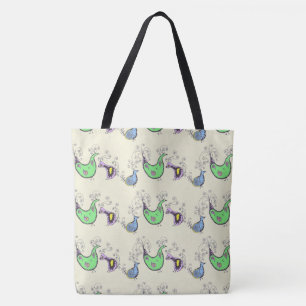 Quirky Birds Tote bag Tygkasse