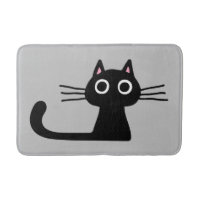 Quirky Black Kattunge med Long Whiskers