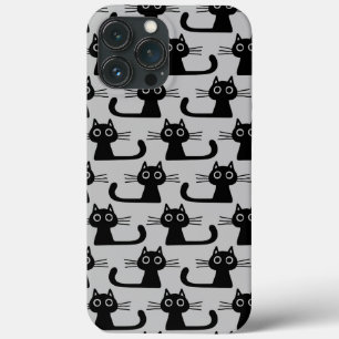 Quirky Black Kattunge Mönster Grått och Black