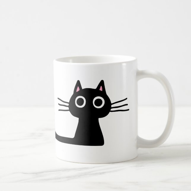 Quirky Black Kattunge | Purrfect Lover Kaffemugg (Höger)