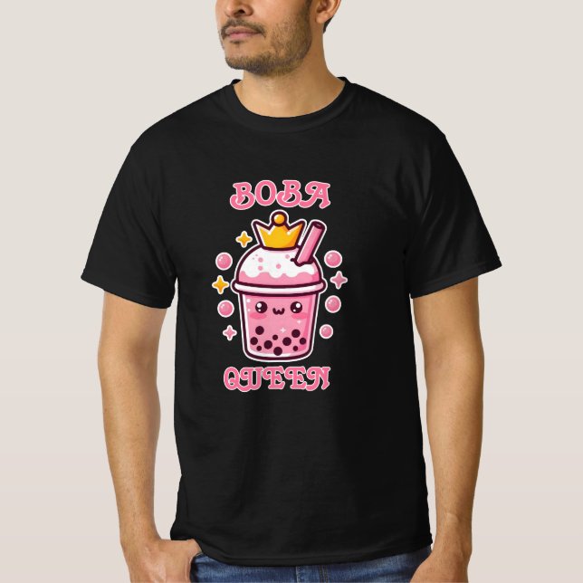 Quirky Boba Tea T-Shirts för Bubble Tea Älskare (Framsida)