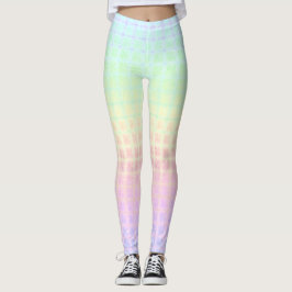 Quirky Boho Kawaii Cute Funky Pastel Rainbow Play Leggings