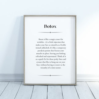 Quirky Botox-definition Poster