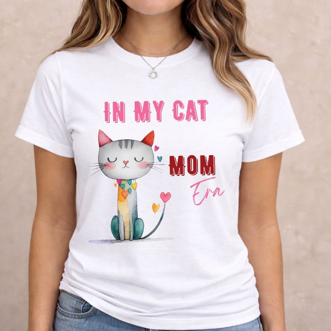 Quirky Cat Mom Gift T Shirt (Cat mom gift
)