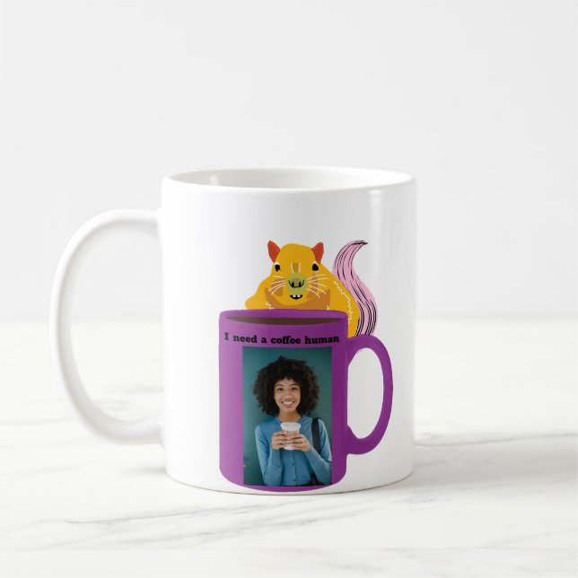 Quirky Coffee Squirrel Mugg Collection (Vänster)