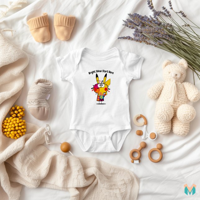 Quirky Colorful Electric Character Design T Shirt (Skapare uppladdad)