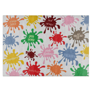 Quirky Colorful Food Stain Splatter