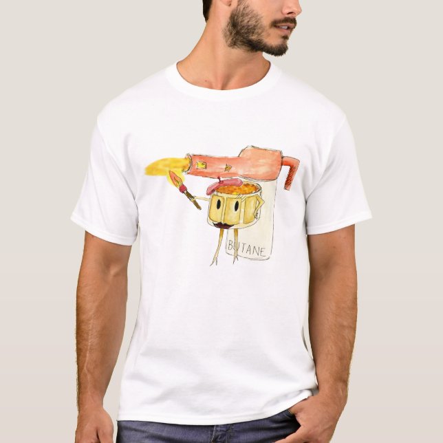 Quirky Creme Brulee Cute Dessert Funny Tecknad Art T Shirt (Framsida)