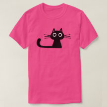 Quirky Cute Black Kattunge med Long Whiskers