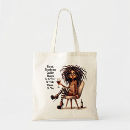 Quirky Dam Tattoos & Vin Karmic Tote Bag Tygkasse