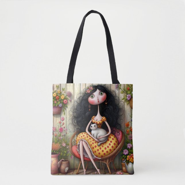 Quirky Dam Tote Tygkasse (Framsida)