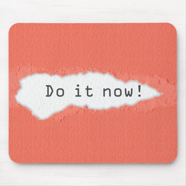 Quirky Do It Now Motivtive Quote Musmatta (Framsidan)