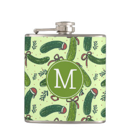 Quirky Festive Julpickles Mönster Fickplunta