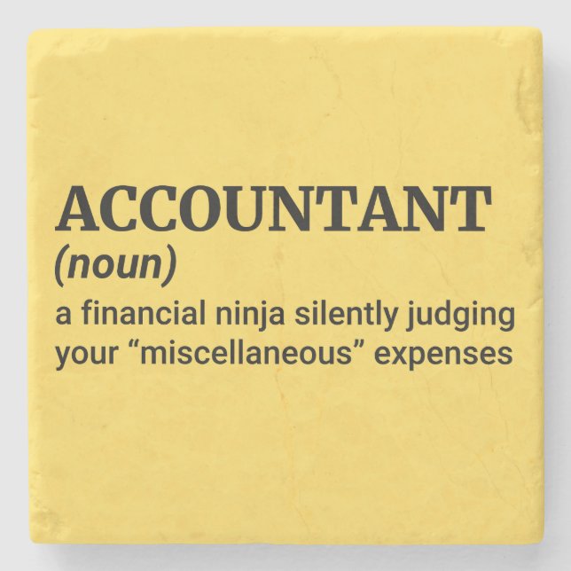 Quirky Finance Gift Stenunderlägg (Framsidan)