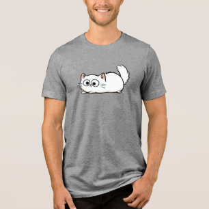 Quirky Fluffy Svan Cat Tri-Blend Shirt T