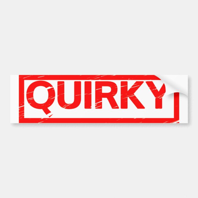 Quirky Frimärke Bildekal (Framsidan)