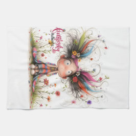 Quirky Girl Authsible Kitchen Towels Kökshandduk