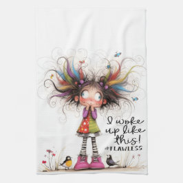 Quirky Girl Flawless Kitchen Towels Kökshandduk
