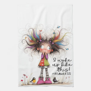 Quirky Girl Flawless Kitchen Towels Kökshandduk