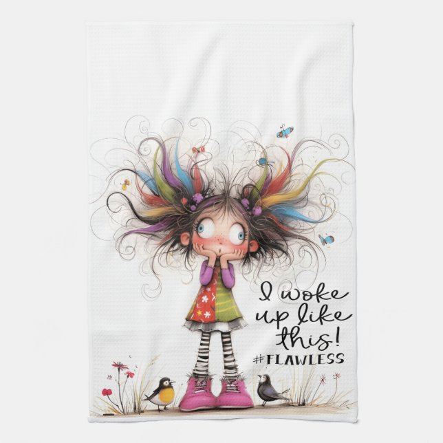 Quirky Girl Flawless Kitchen Towels Kökshandduk (Vertikal)