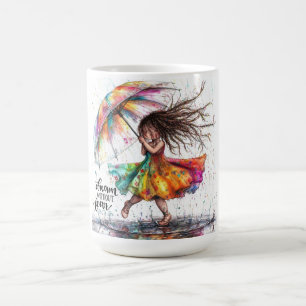 Quirky Girl Rain Dream Mugg