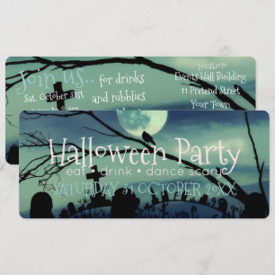 Quirky Halloween fest-inbjudningar Inbjudningar