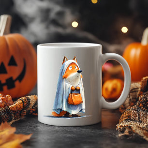 Quirky Halloween Fox Kaffemugg