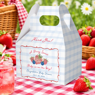 Quirky Hand Drawn Berry Sweet Baby Shower Presentaskar