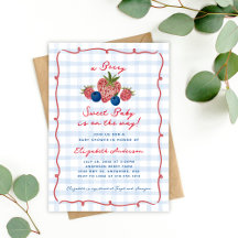 Quirky Hand plockade Berry Sweet Baby Shower
