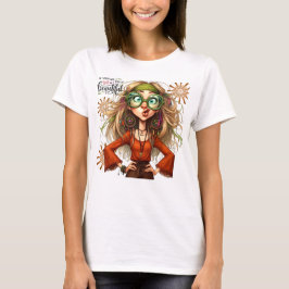 Quirky Hippie Chic BeSnyt Dam T-Shirt