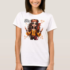 Quirky Hippie Chic Stanna Konstig Dam T-Shirt