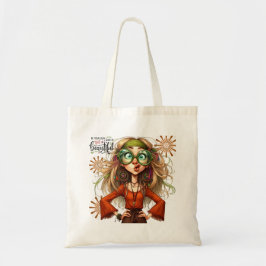 Quirky Hippie Dam BeSnyte Tote Bag Tygkasse